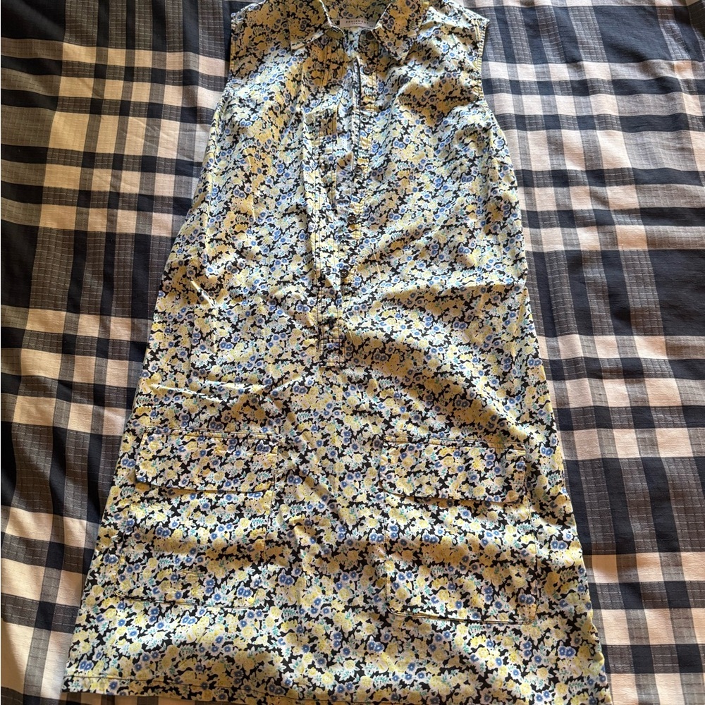 Equipment Floral Blouse in Yellow and Blue